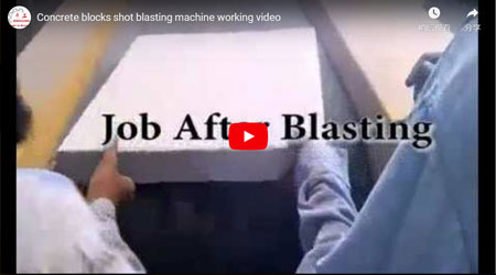 Blocuri de beton Shot Blashing Machine de lucru video