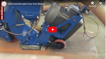 Horizontal Modable Floor Shot Blaster