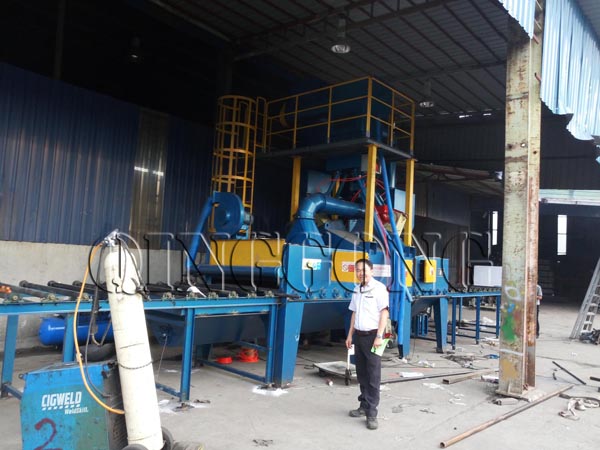 scaffolding shot blasting machine by QINGGONG Machinery